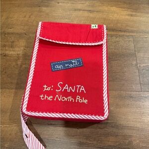 Pottery Barn Red Santa Mail Bag